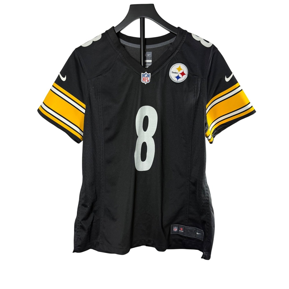Nike Pittsburgh Steelers Kenny Pickett 8 NFL Jersey Black Mens XL On Field